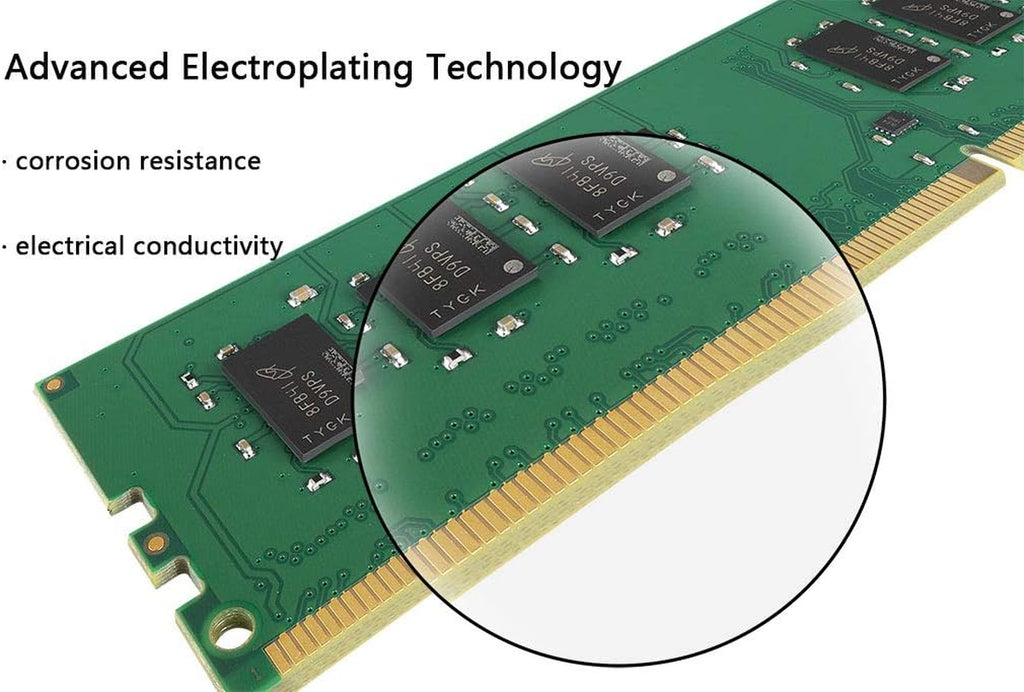 High-Performance 8GB DDR4 2666MHz Dual Channel RAM Kit - Unbuffered 288-Pin Desktop Memory PC4-21300U