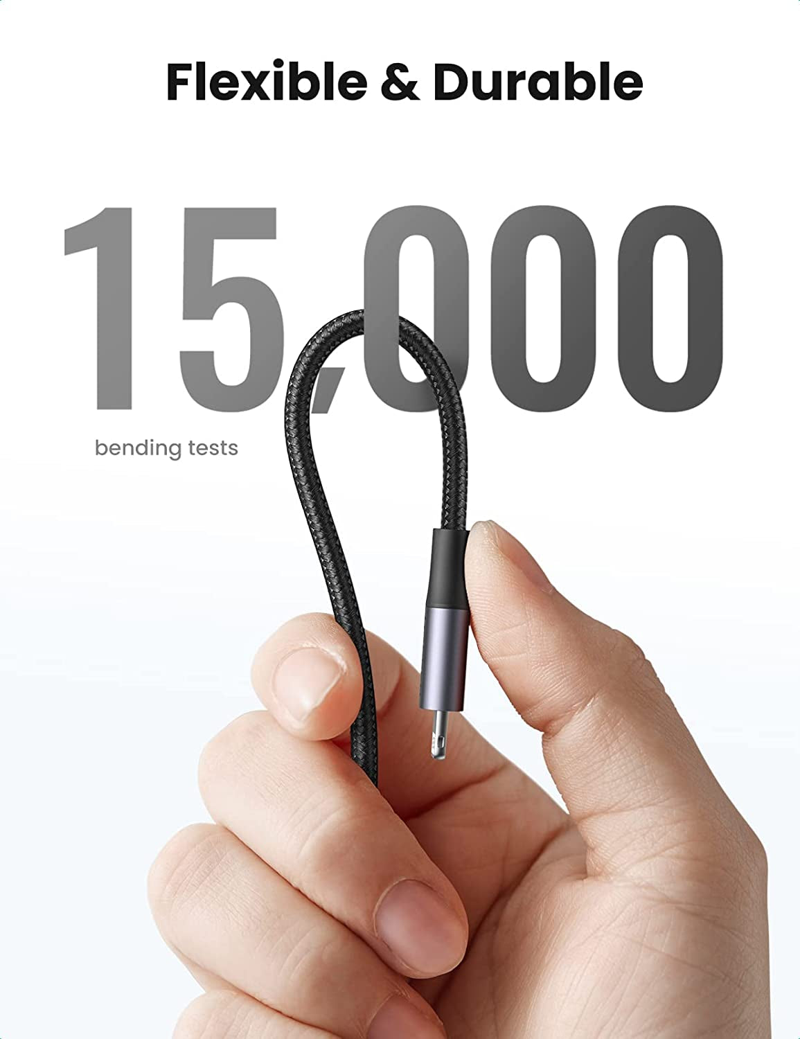 6FT MFi Certified USB C to Lightning Cable - Fast Charging for iPhone 14/13/12/11/X Series, iPad & AirPods Pro